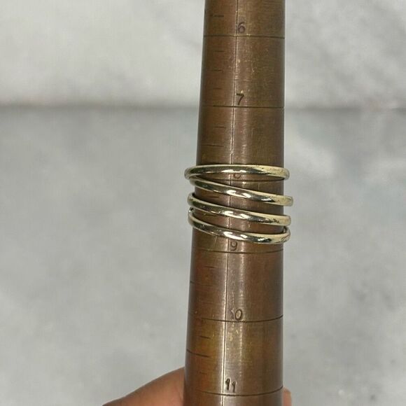 Francesca’s Gold-tone Wrap Around Costume Coiled Spiral Ring Size 8.5 - Picture 4 of 5